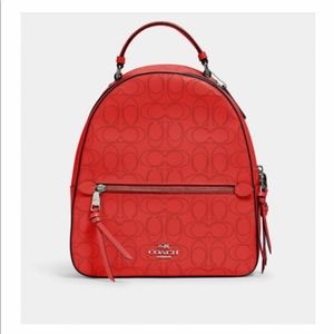 RED Coach Backpack
